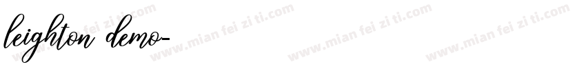 leighton demo字体转换